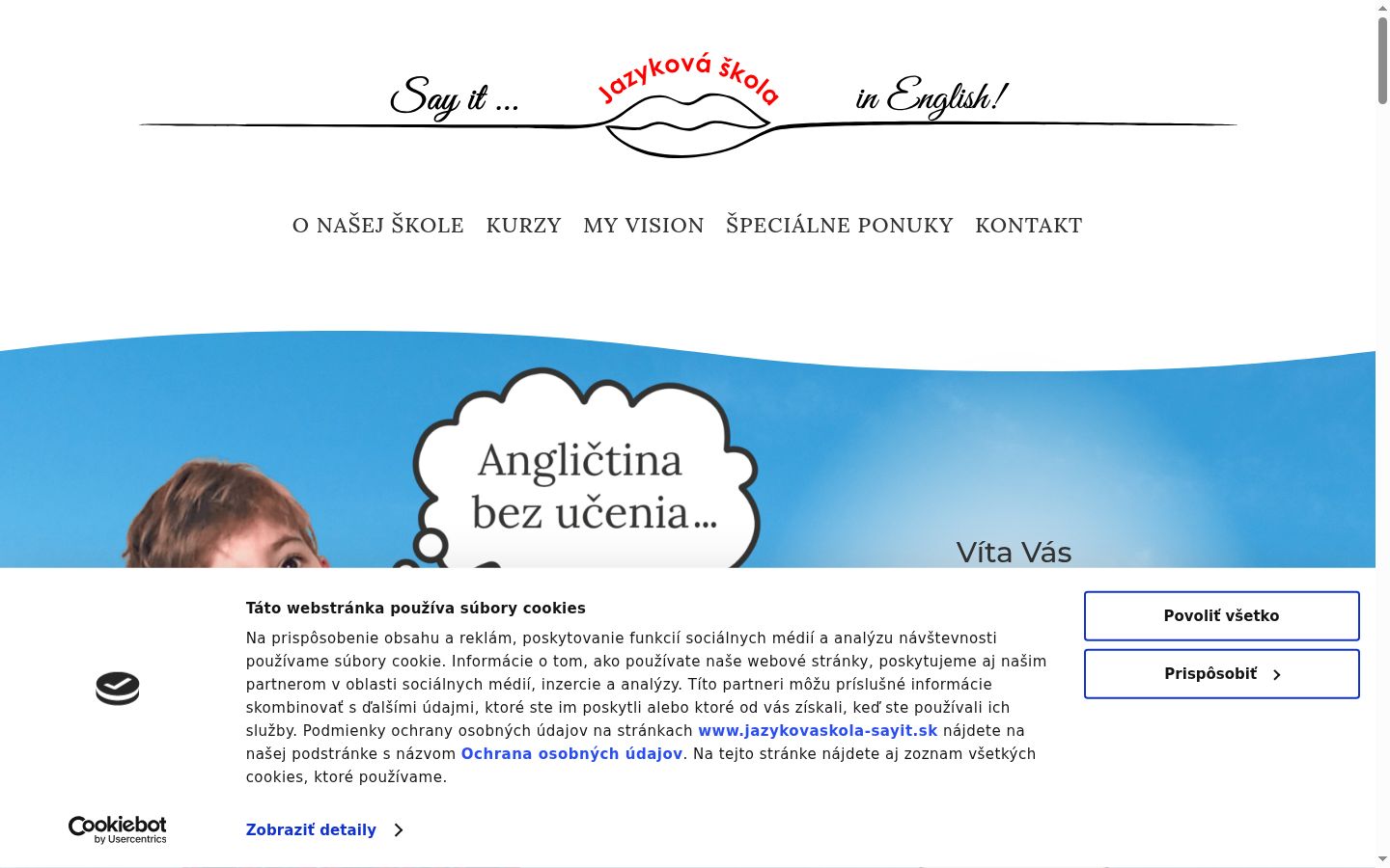 Ekrānuzņēmums ar piekrišanas baneri, kas tika rādīts pirms jebkādas mijiedarbības