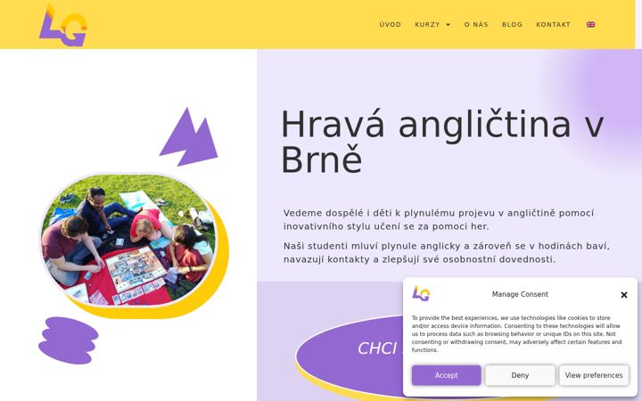 Screenshot of jazykovehry.cz