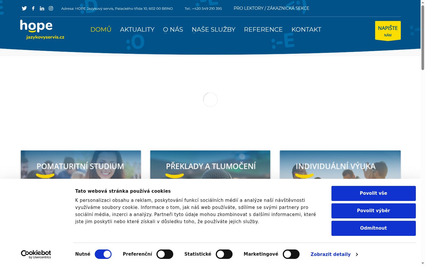 Screenshot van de toestemmingsbanner zoals getoond vóór enige interactie