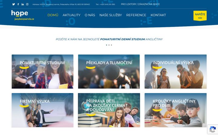 Screenshot of jazykovyservis.cz
