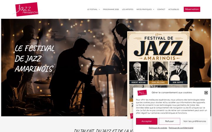 Screenshot of jazz-amarinois.fr