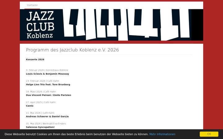 Screenshot of jazz-club-koblenz.de