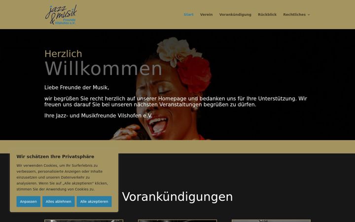 Screenshot of jazz-vilshofen.de