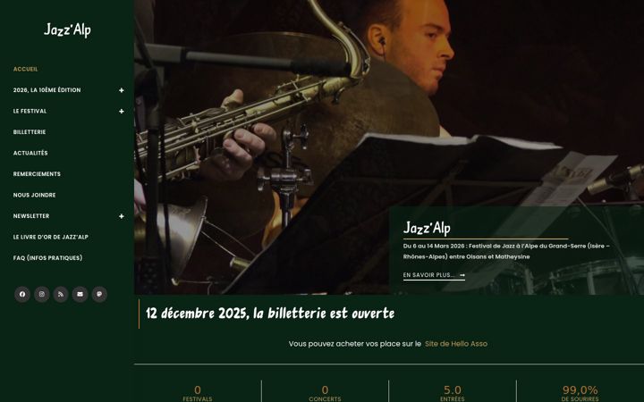 Screenshot of jazzalp.fr