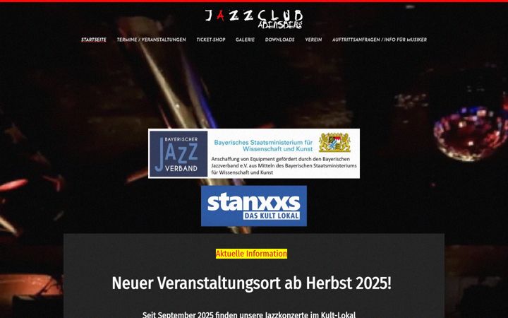 Screenshot of jazzclub-abensberg.de