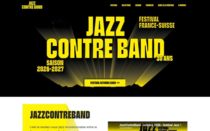 Screenshot of jazzcontreband.com