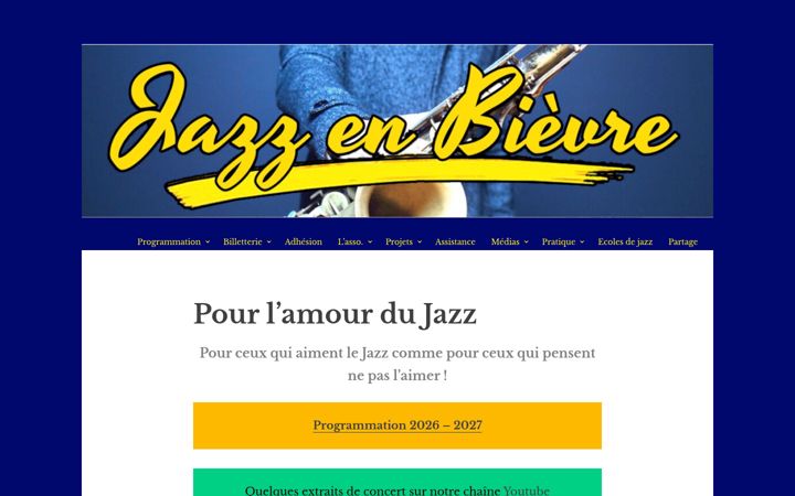 Screenshot of jazzenbievre.fr