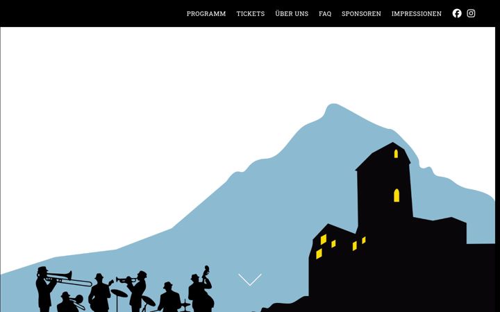 Captură de ecran a jazzfestival-sargans.ch