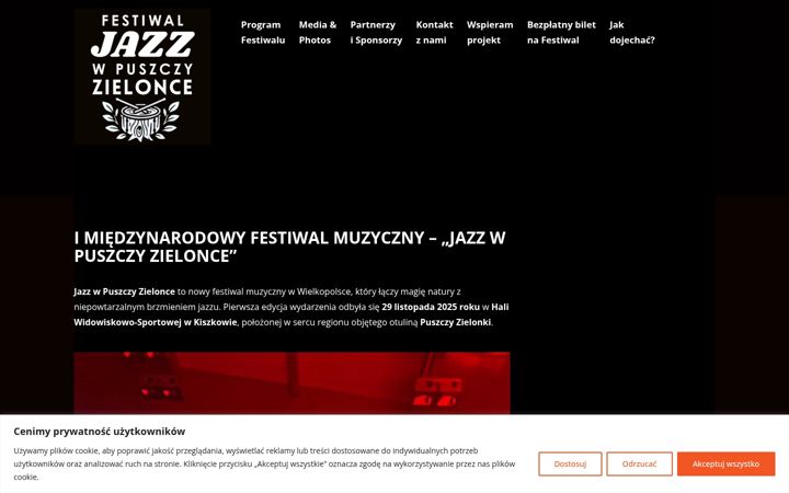 Screenshot of jazzfestival.com.pl