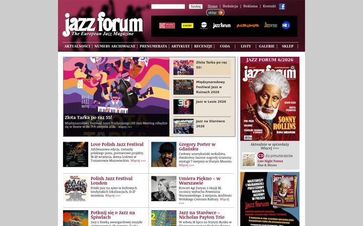 Screenshot of jazzforum.com.pl