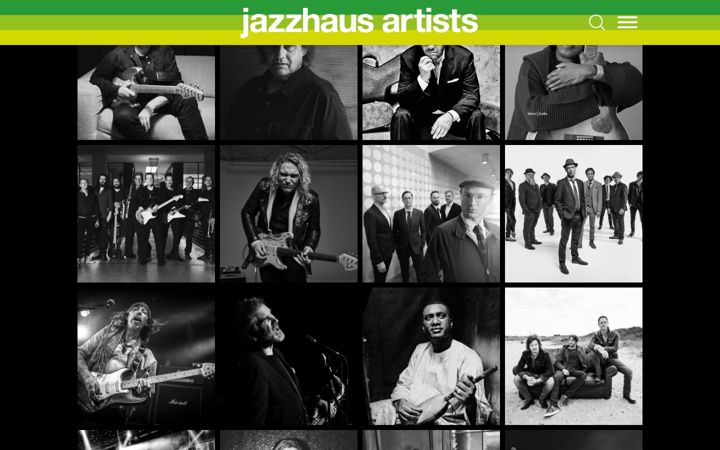 Screenshot of jazzhausartists.com