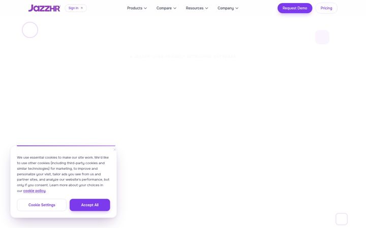 Screenshot of jazzhr.com