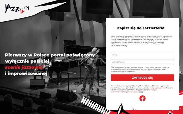 Screenshot of jazzin.pl