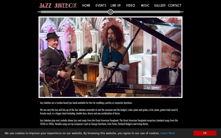 Screenshot of jazzjukebox.co.uk