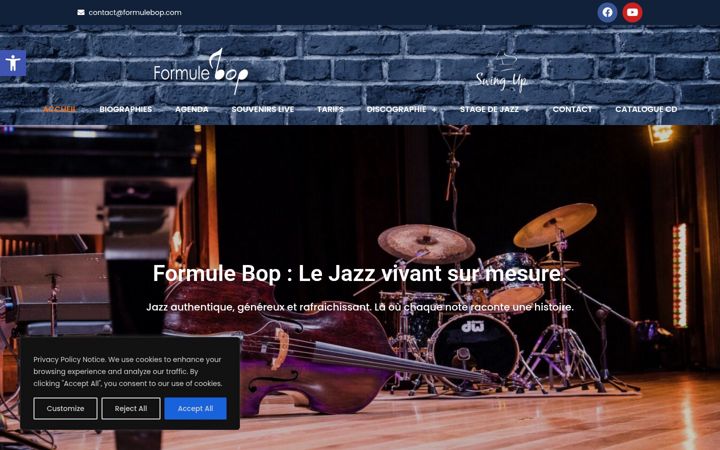 Screenshot of jazzlive.fr
