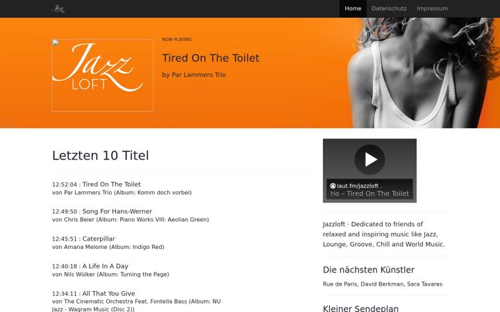 Screenshot of jazzloft.de