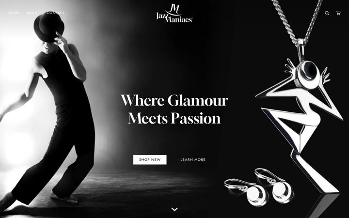 Screenshot of jazzmaniacs.com