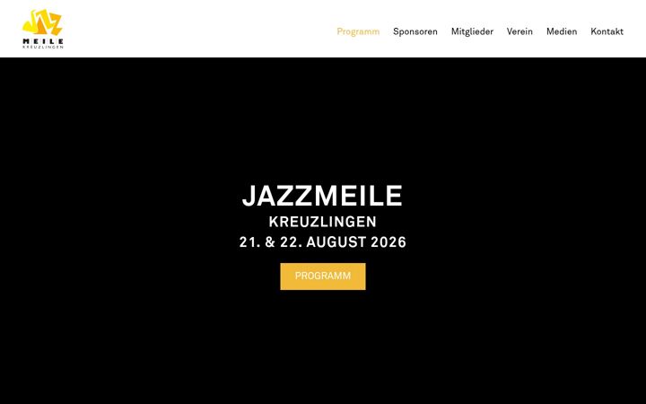 Screenshot of jazzmeile.ch