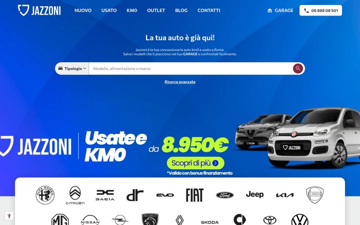 Screenshot of jazzoni.com