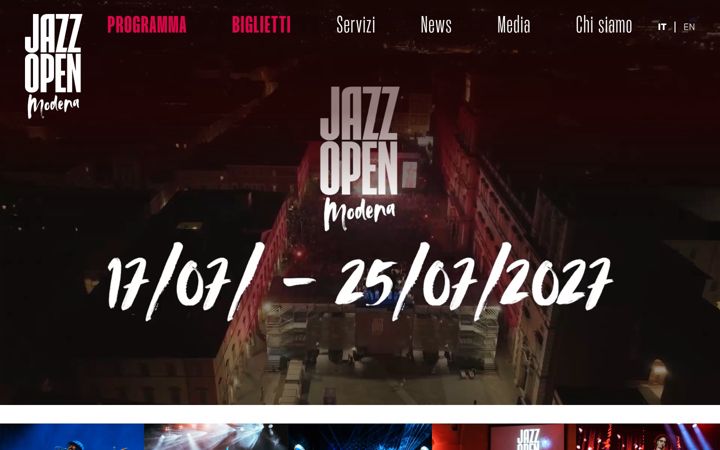 Screenshot of jazzopen-italia.com