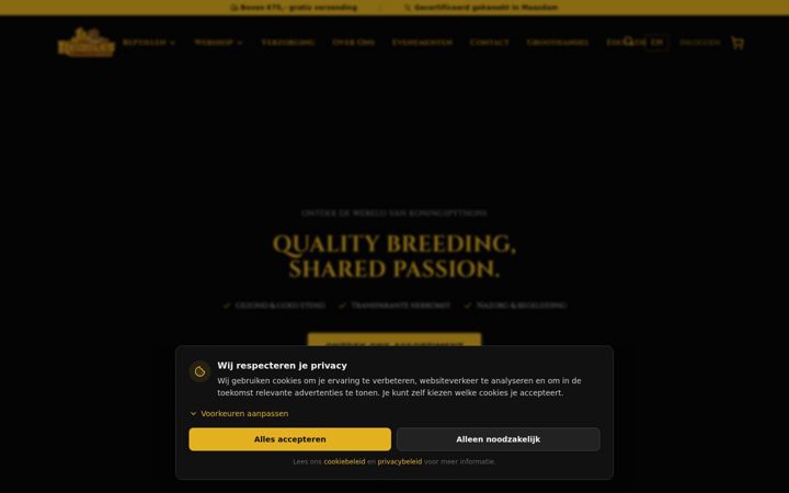 Screenshot of jazzreptiles.nl