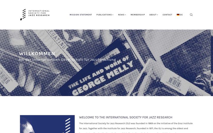 Screenshot of jazzresearch.org