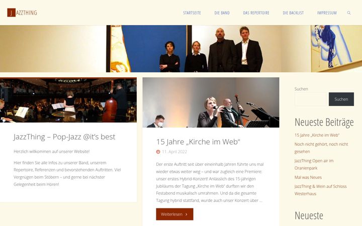 Screenshot of jazzthing-online.de