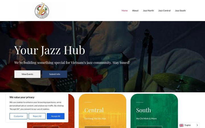 Screenshot of jazzvietnam.com