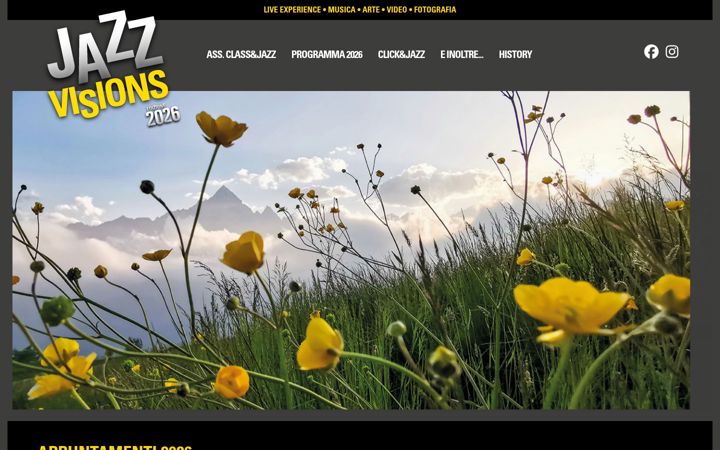Screenshot of jazzvisions.it