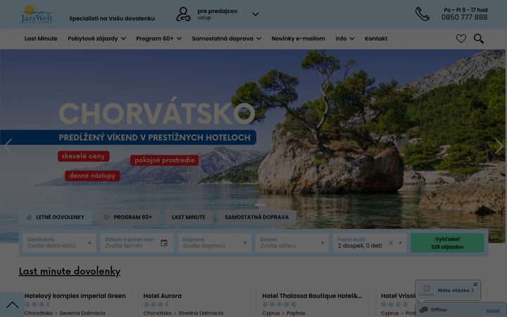 Screenshot of jazzwelt.sk