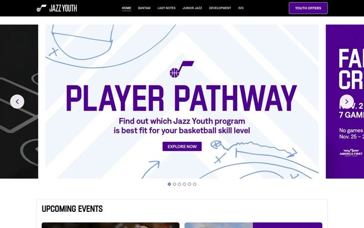 Screenshot of jazzyouth.com