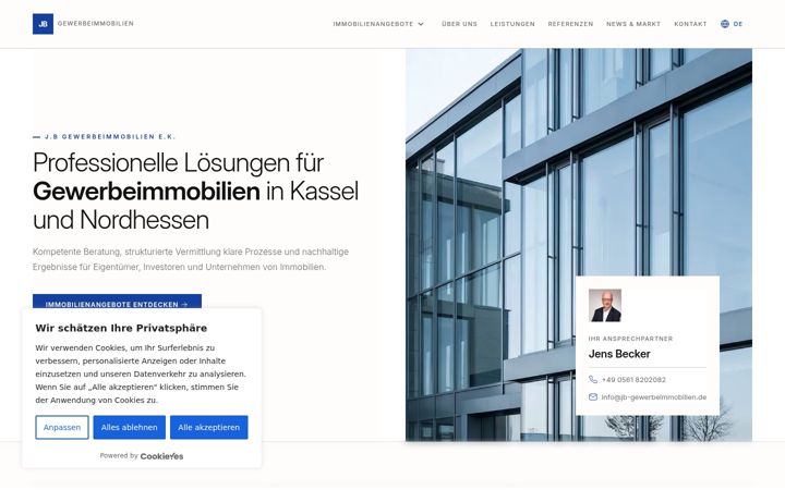 Screenshot of jb-gewerbeimmobilien.de