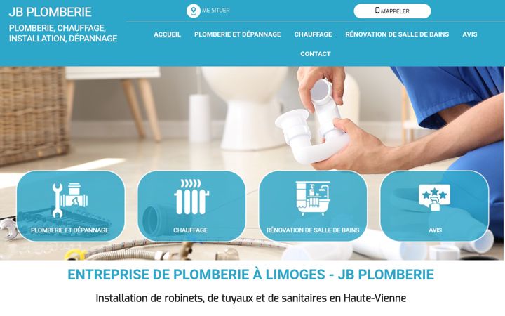 Screenshot of jb-plomberie-limoges.fr