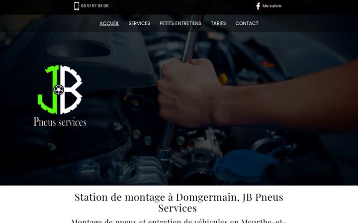 Screenshot of jb-pneus-services.fr