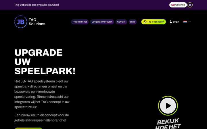 Screenshot of jb-tagsolutions.com