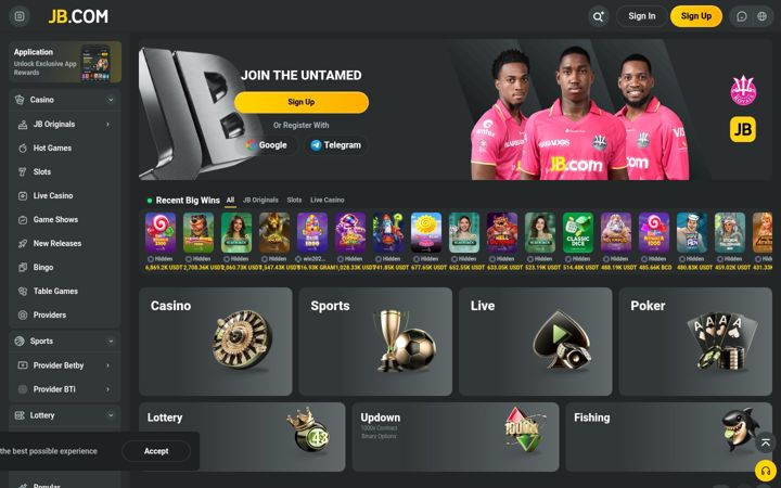 Screenshot di jb.com