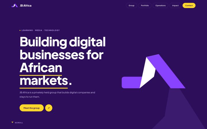 Screenshot of jbafrica.com