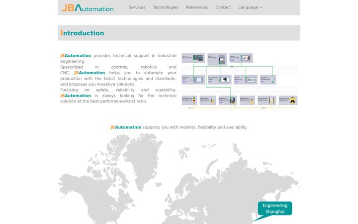 Screenshot of jbautomation.net