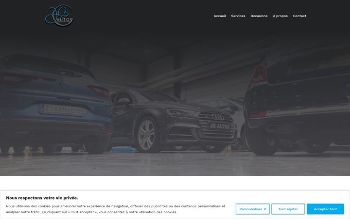 Screenshot of jbautos.be