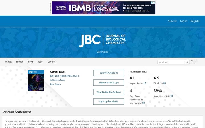Screenshot di jbc.org