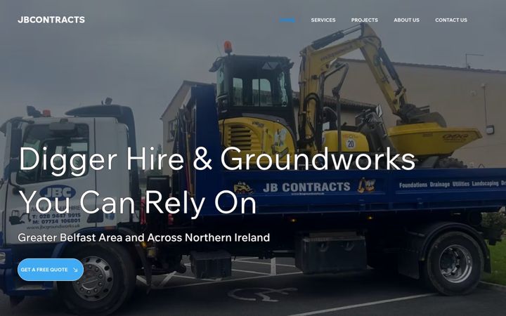 Screenshot of jbcgroundworks.uk