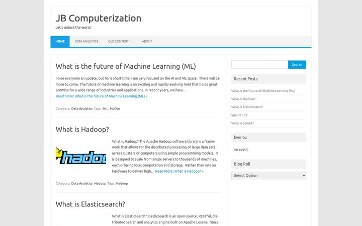 Screenshot of jbcomp.com