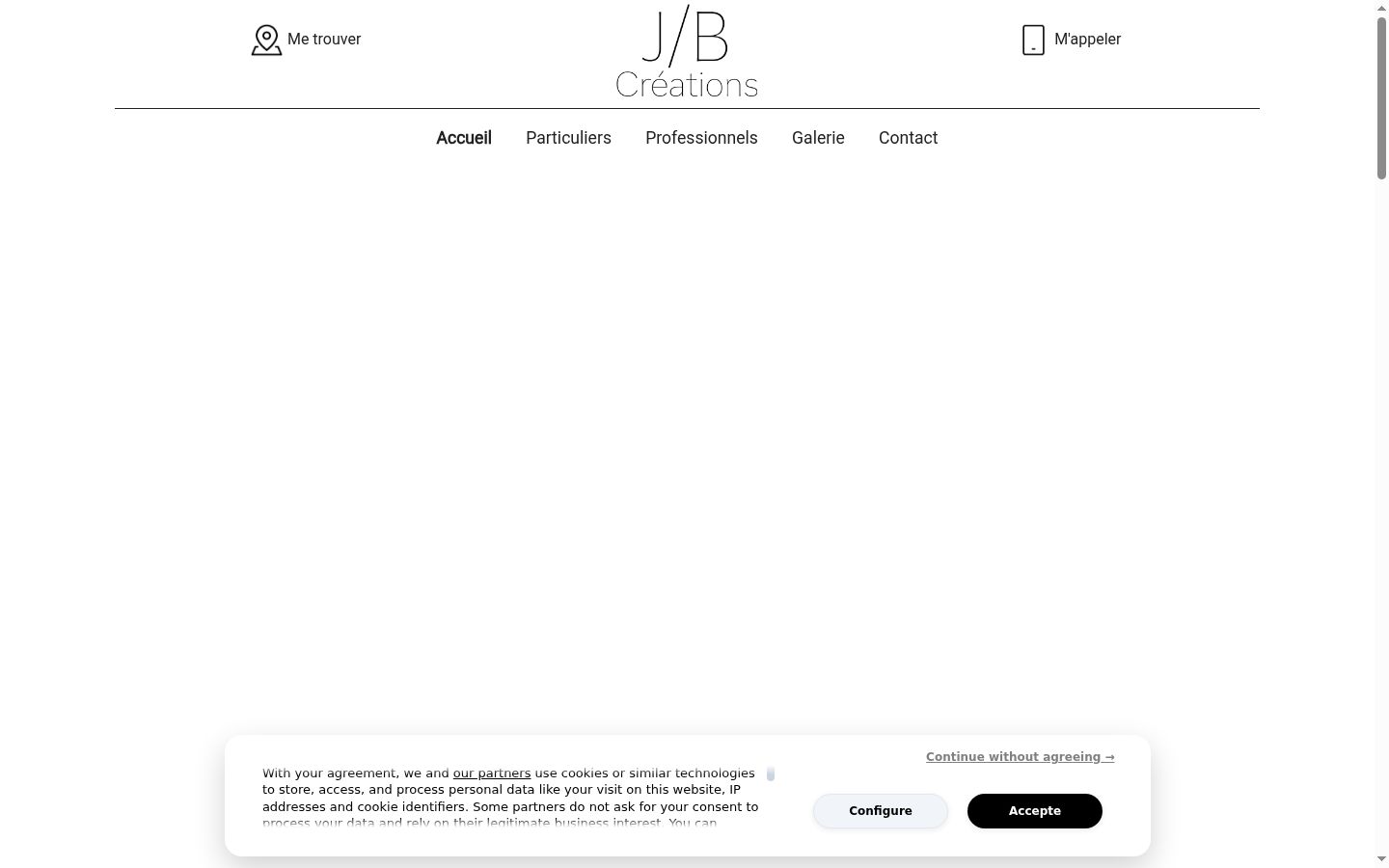 Screenshot tal-banner tal-kunsens muri qabel kwalunkwe interazzjoni