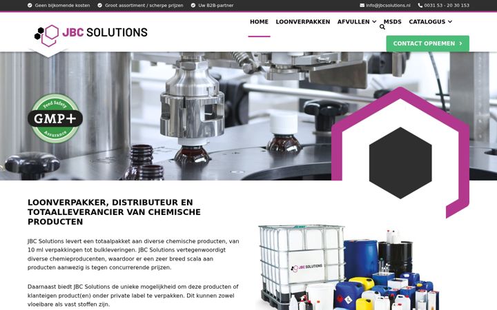 Screenshot of jbcsolutions.nl