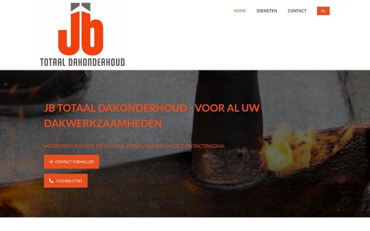Screenshot von jbdakwerk.nl