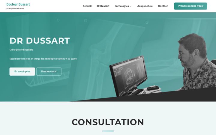 Screenshot of jbdussart-orthopediste.be