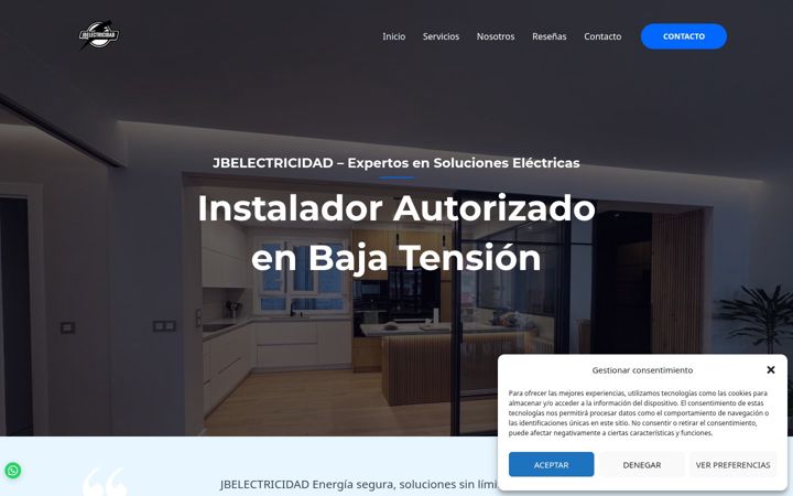 Screenshot of jbelectricidad.com