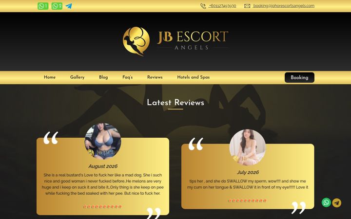 Screenshot of jbescortsangels.com