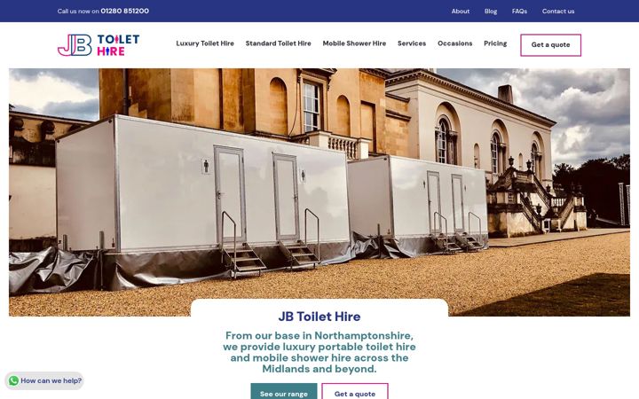 Screenshot of jbeventfacilities.co.uk