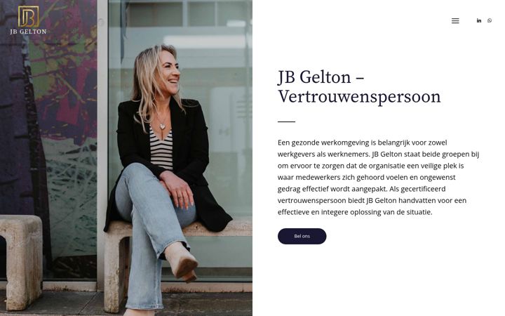 Captura de pantalla de jbgelton.nl